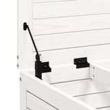 Garden Footstool White 62x63.5x32 cm Solid Wood Pine 844899