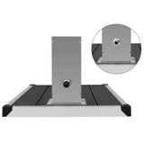 Outdoor Shower with Tray WPC Stainless Steel 3051288