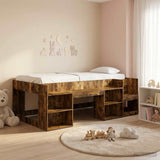 Kids'Bed Frame with Storage Smoked Oak 75 x 190 cm 3422639