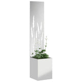 Garden Privacy Screen Silver 32 x 150 cm Galvanised steel 876397