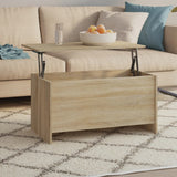 Coffee Table Sonoma Oak 102x55.5x52.5 cm Engineered Wood 809668
