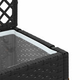Garden Trellis Planter Black 35 x 30 x 135 cm Metal 366615