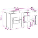 Kids'High Bed Frame 2 pcs Concerte 163 x 101.1 x 68.5 cm 3422574