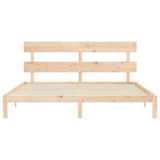 Bed Frame without Mattress Super King Size Solid Wood Pine 3193546
