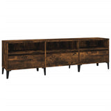 TV Cabinet Smoked Oak 150x30x44.5 cm Engineered Wood 831922