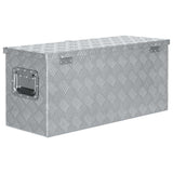 Aluminium Box 80x30x35 cm Silver 142939