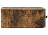 Wall-Mounted Bedside Cabinet 2 pcs Smoked Oak 33 x 34.5 x 20 cm 897926