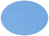 Pool Ground Mat 16 pcs 235 cm Round EVA Foam Blue 42042635