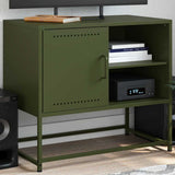 TV Cabinet Olive Green 68x39x60.5 cm Steel 846522