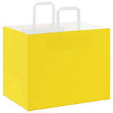 Paper Bags 250 pcs with Handles Yellow 32x22x24 cm 4102015