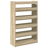 ZNTS Shoe Rack Sonoma Oak 60x25x100 cm Engineered Wood 859871
