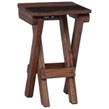 Stool Natural 30 x 30 x 48 cm Solid Reclaim wood 42012399