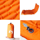 Self Inflating Camping Mattress with Pillow 1-Person Orange 4007104