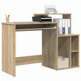 Desk with Shelf Sonoma Oak 120.5 x 44 x 88.5 cm Engineered Wood 869476
