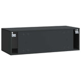 Wall-Mounted TV Cabinet Black 98 x 41 x 30 cm Engineered Wood 899376