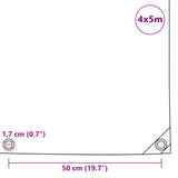 Tarpaulin 650 g/m 4x5 m Green 43824