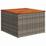 Garden Sofa Set with Cushion 9 pcs Grey Poly Rattan 3347804