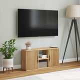 ZNTS TV Cabinet ODDA 79x24x40 cm Solid Wood Pine 4103603