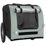 Pet Bike Trailer Grey and Black Oxford Fabric&Iron 93839