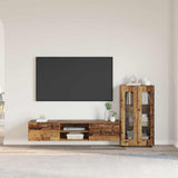TV Cabinet Set with Shelf FLORIN 3 pcs Old Wood Engineered Wood 3397942
