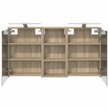 Bathroom Cabinet Set 3 pcs 116 x 16 x 62.5 cm Engineered wood 3403818