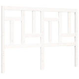 Bed Frame without Mattress White Small Double Solid Wood Pine 3193112