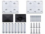Fence Set 1045 x 186 cm WPC and Aluminium Grey 3429398