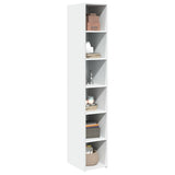 Highboard White 30x41x185 cm Engineered Wood 846411