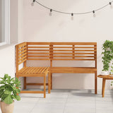 Corner Bench Brown Solid Acacia Wood 140 cm corner bench 312422