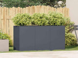 Planter Anthracite 120x40x80 cm Cold-rolled Steel 860719