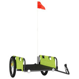 Bike Trailer Green Oxford Fabric and Iron 94179