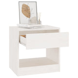 Bedside Cabinets 2 pcs White 40x31x40 cm Solid Pinewood 808066