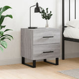 Bedside Cabinet Grey Sonoma 40x35x47.5 cm Engineered Wood 827368