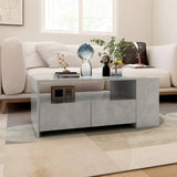 Coffee Table Concrete Grey 102x55x42 cm Engineered Wood 810921