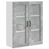 Wall Glass Cabinet PORTO Concrete Grey 80 x 31 x 100 cm 885508