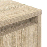 ZNTS Bedside Cabinet with LED Lights Sonoma Oak 38x34x50 cm 861287