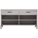 Shoe Bench Grey Sonoma 102x35x55 cm Engineered Wood 829746