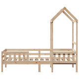 Bed Frame with Roof without Mattress 90x190 cm Single 3282165