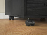 3 Drawer File Cabinet, Mobile Filing Cabinet on Wheels for Home Office, Study, Black T3398P343025