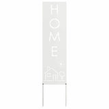 Garden Privacy Screen White 32 x 140 cm Cold-rolled steel 876267