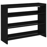 Shoe Rack Black 80x25x62 cm Engineered Wood 859915