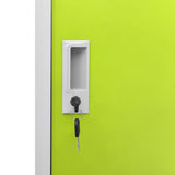 Locker Cabinet Light Grey and Green 90x45x92.5 cm Steel 336435