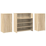 Reception Desk Sonoma Oak 200x50x103.5 cm Engineered Wood 3324180