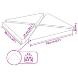 Umbrella Weight Plates 4 pcs Black Granite Triangular 14 kg 3318587