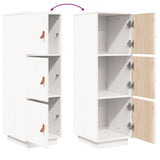 Highboard White 34x40x108.5 cm Solid Wood Pine 820168