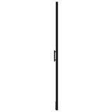 Shower Door Tempered Glass 81x195 cm Black 148887