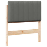 Upholstered Headboard with Headboard Brown and Light Grey 80 cm 880203