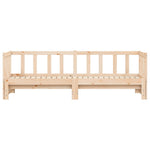 ZNTS Day Bed with Trundle without Mattress 90x190 cm Single Solid Wood 836162