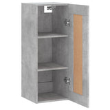 Wall Mounted Cabinet Concrete Grey 34.5x34x90 cm Engineered Wood 830520