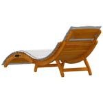 Sun lounger 2 pcs Light Grey 184 x 55 x 64cm Solid Acacia wood 4107100